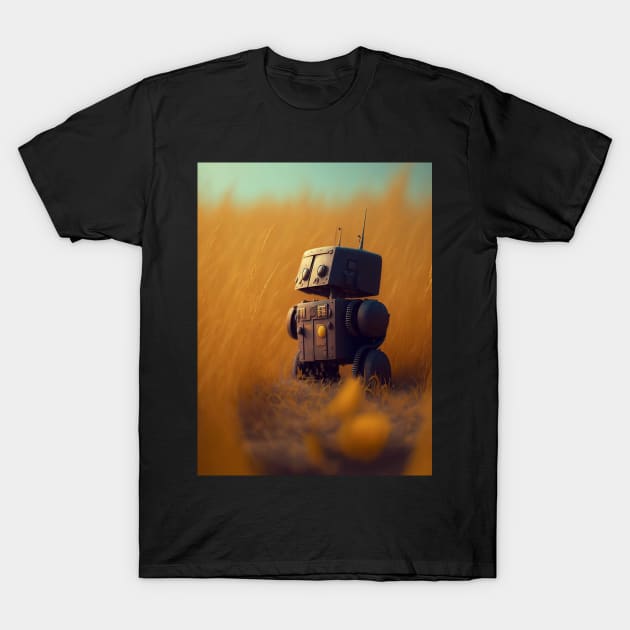 Cute Little Bot T-Shirt by hollisart